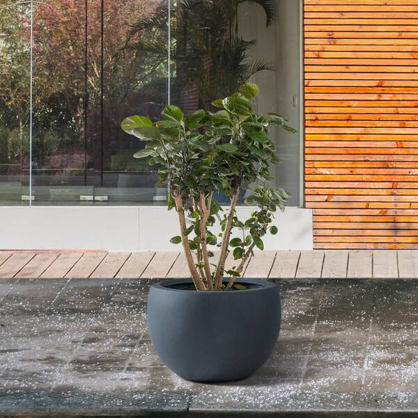 Modern Stone Outdoor Patio Planters, Planter Bowls and Plant Pots