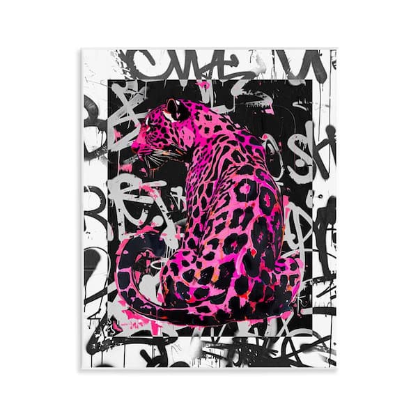 Stupell Industries Urban Graffiti Leopard by Svetlana Aleynikova Unframed Abstract Graphic Art Print 14 in. x 11 in.