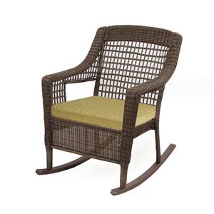 Spring Haven 19 x 19 Outdoor Rocking Chair Replacement Cushion in Green