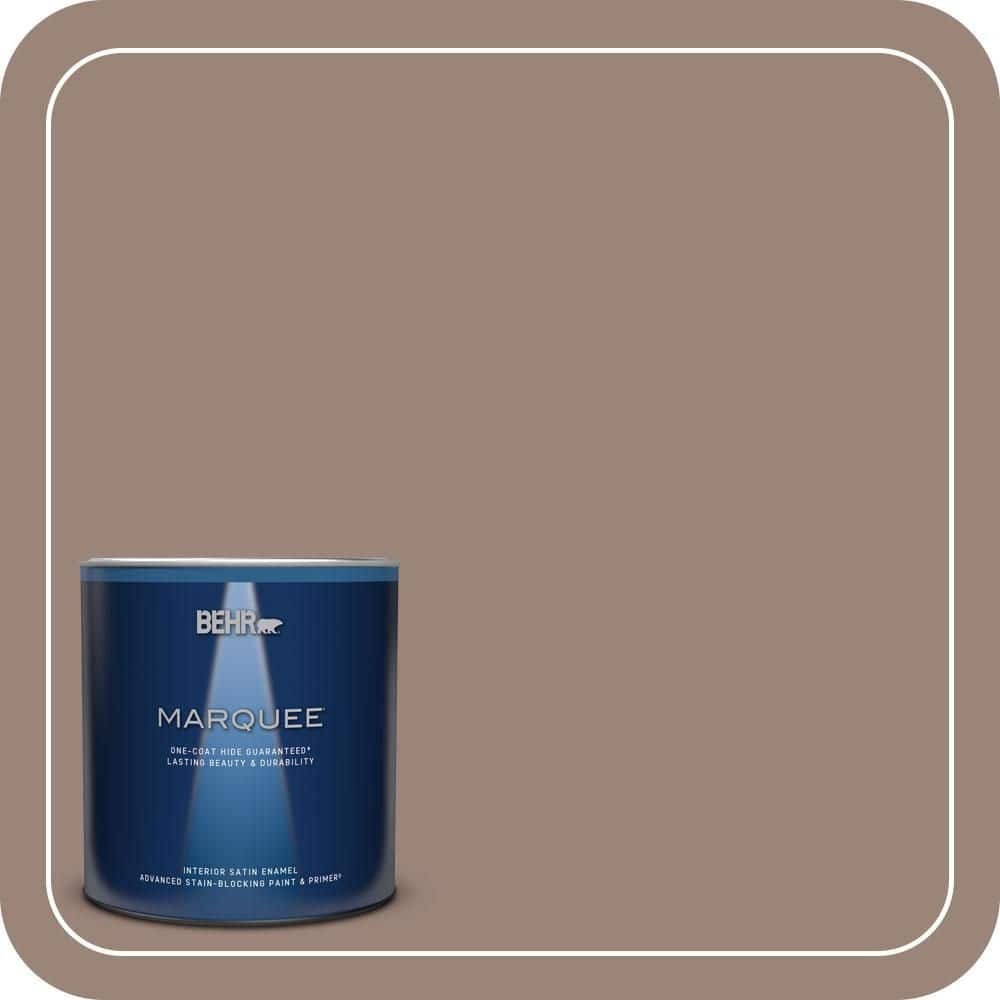 Pmd Color BEHR MARQUEE 1 qt. #PMD-52 Flower Wood Satin Enamel Interior Paint ...