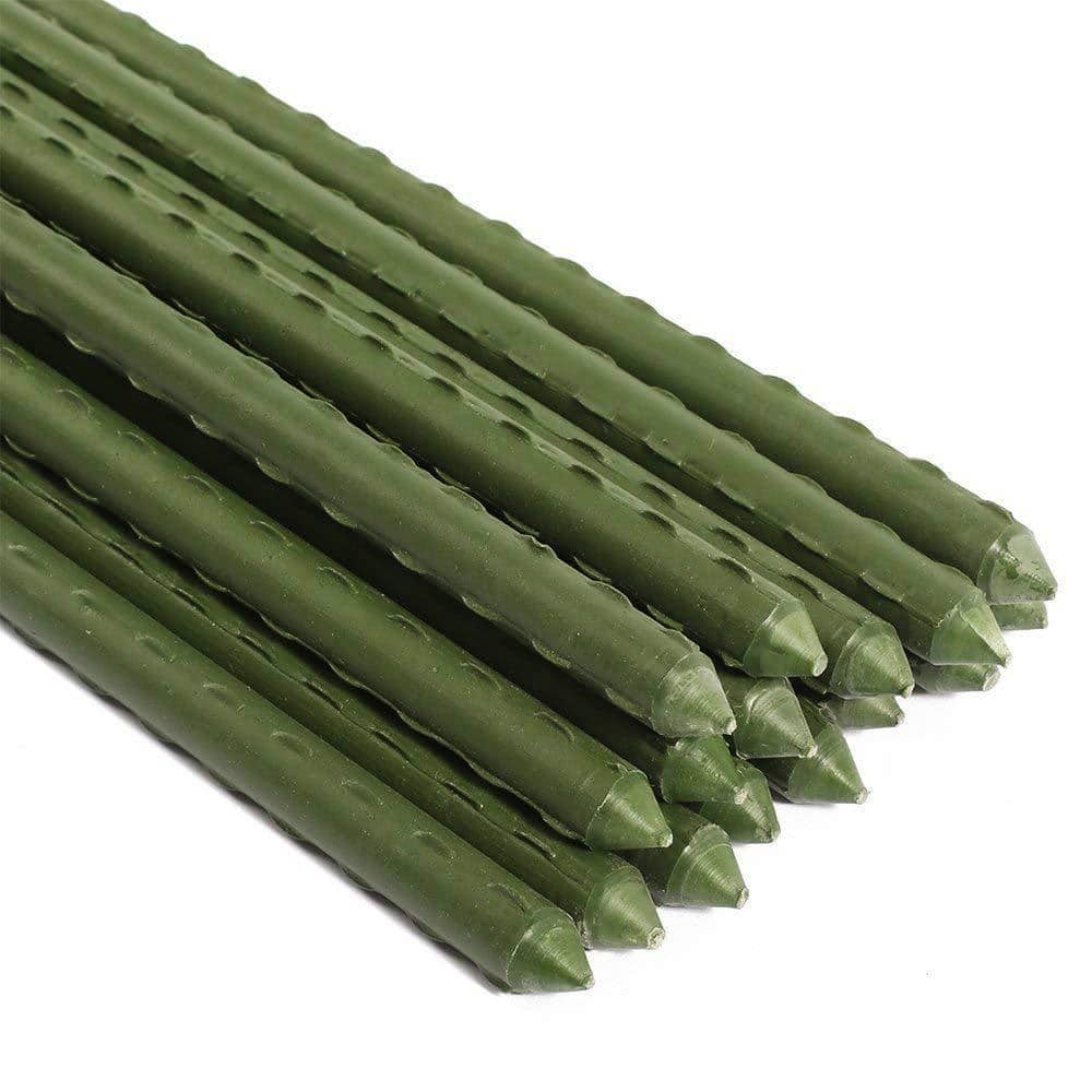 Never Rust 5 ft. x 5/16 in. Dia Polyethylene Coated Garden Plant Stakes for