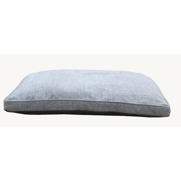 Unbranded Large 40 in. x 30 in. Chenille Pet Bed Light Gray