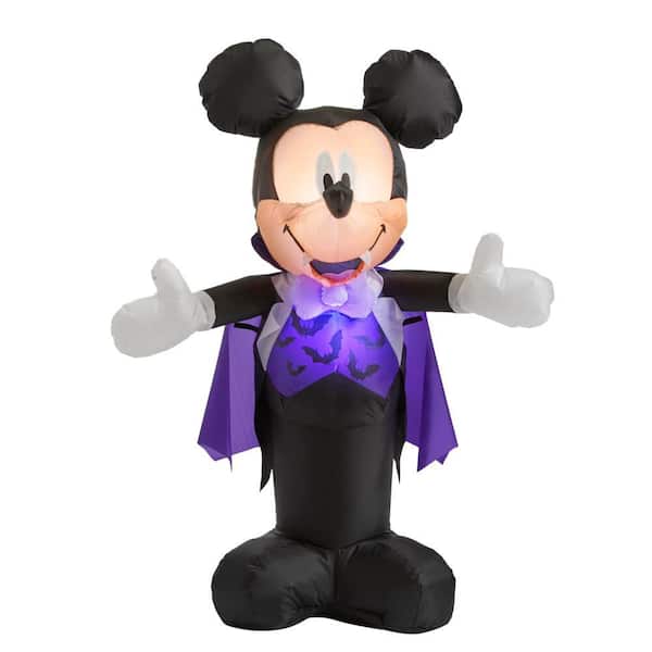 Disney 3.5 ft. Mickey Mouse in Vampire Costume Halloween Inflatable