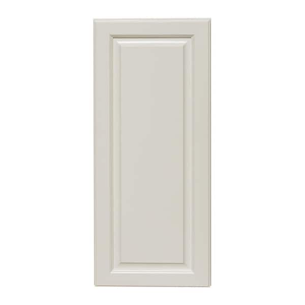 LaPort Assembled 12x36x12 in. Wall Cabinet with 1 Door 2 Shelves in Classic White