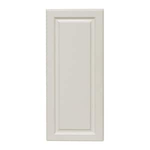 LaPort Assembled 15x36x12 in. Wall Cabinet with 1 Door 2 Shelves in Classic White