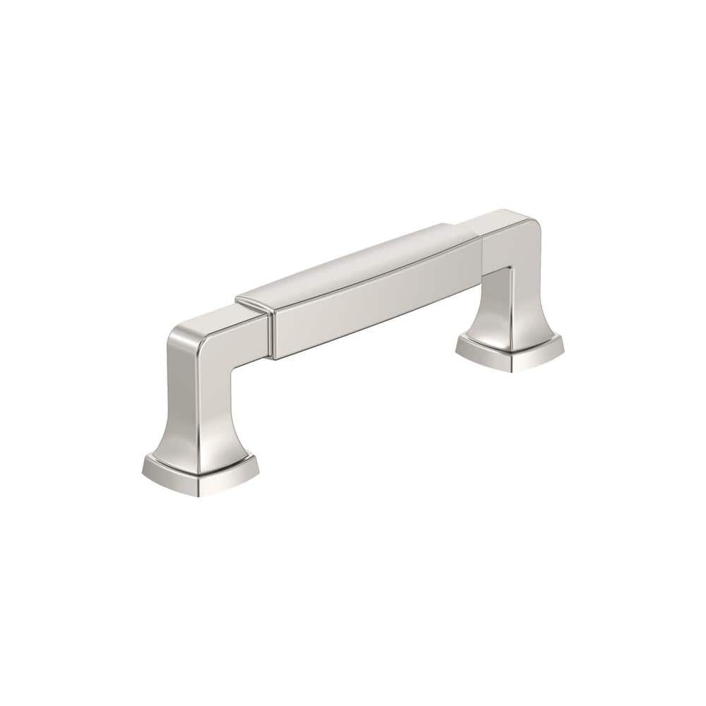 Stature 3-3/4 in. (96 mm) Classic Polished Nickel Bar Cabinet Pull price history on PriceWatchPro