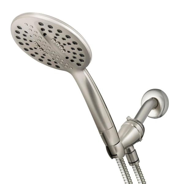 Ultrathin+ 5-Spray Wall Mount Handheld Shower Head 1.8 GPM in Brushed Nickel