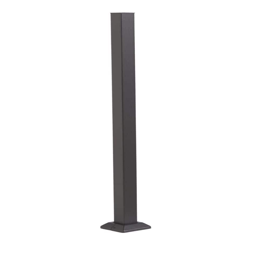 FORTRESS Fe26 Cable Rail 2 in. x 39.5 in. Black Sand Steel Stair ...