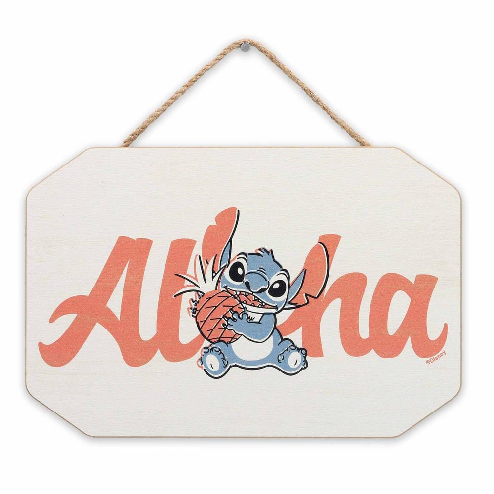 Disney Lilo and Stitch Kitchen Tabletop Decor - A Messy Kitchen is a Sign  of Happiness Metal Stitch Decoration on Black Wood Base