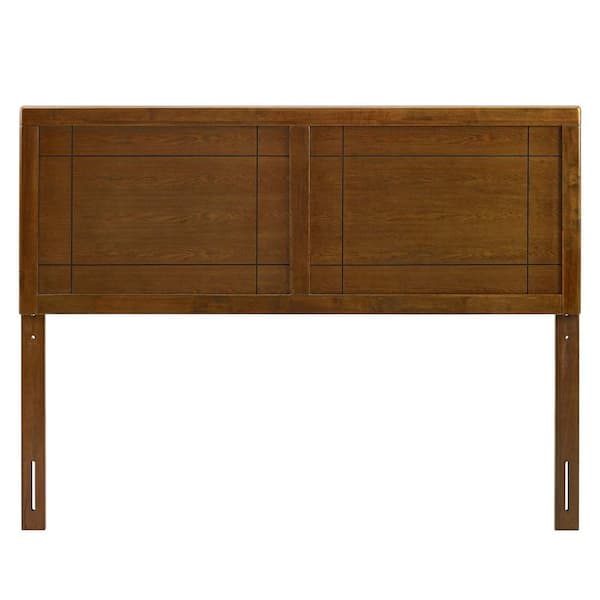 MODWAY Archie Walnut Full Wood Headboard