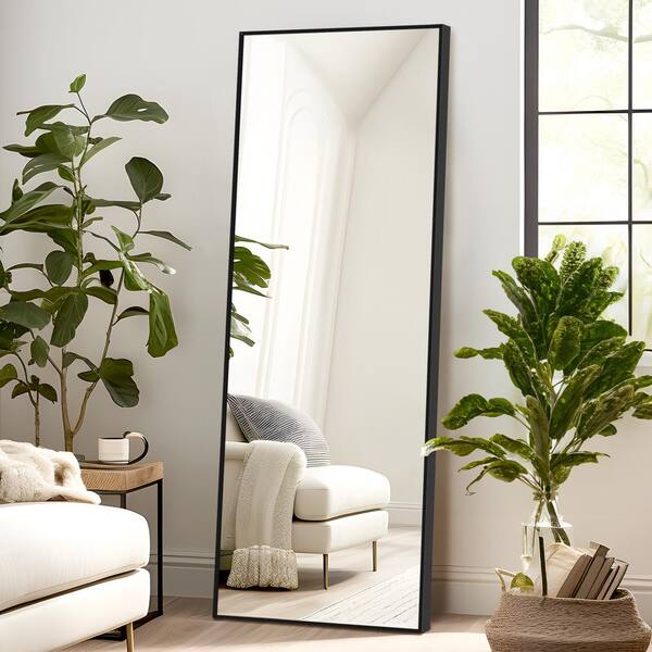 16 in. W x 51 in. H Metal Framed Full Length Mirror Wall Mounted Free ...