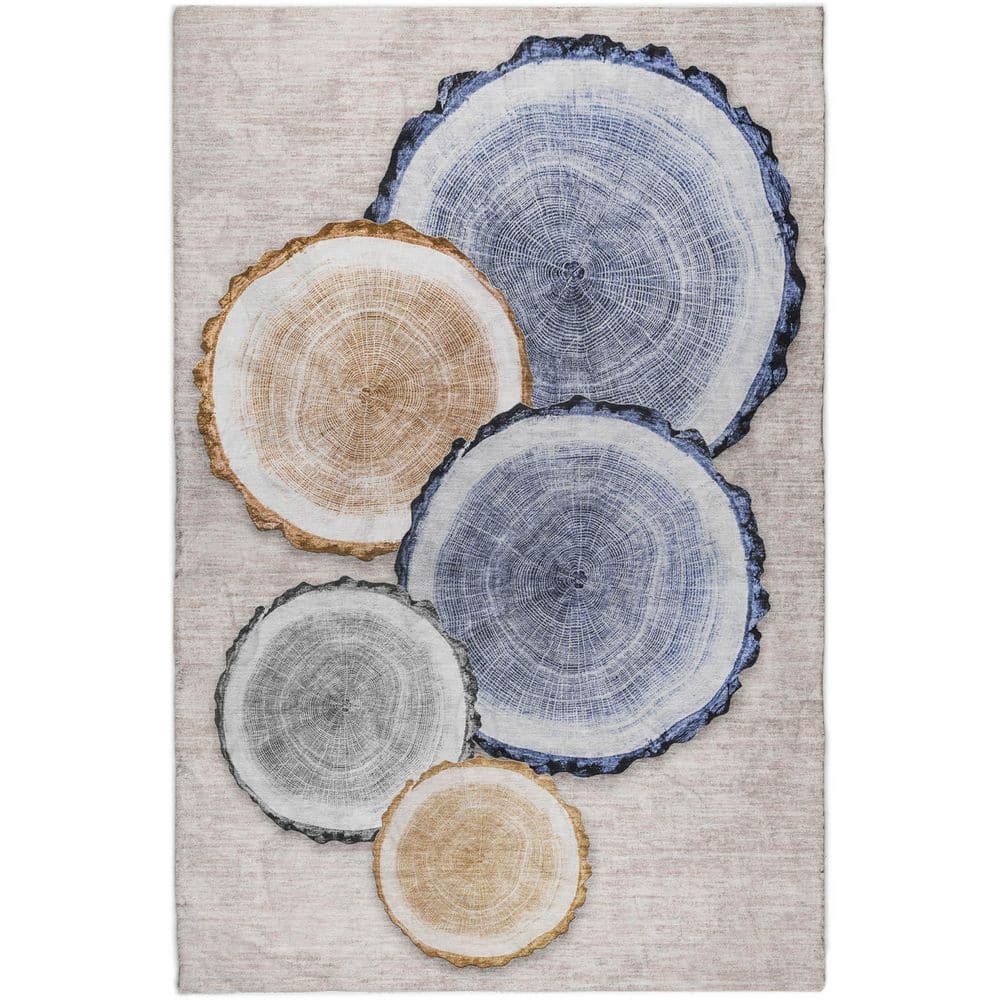 Dream Shag Premium Machine Washable Abstract ADS575 Beige 5 ft. x 7 ft. 6 in. Area Rug price history on PriceWatchPro