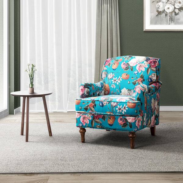 peacock fabric chair