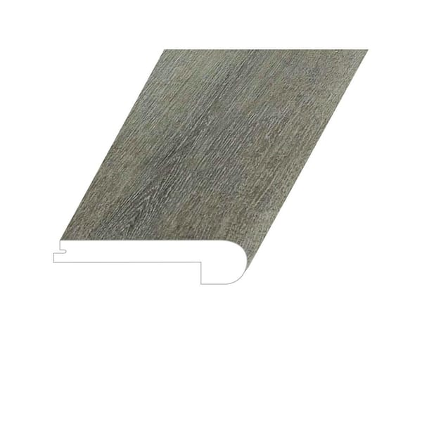 Montserrat Omnia Light Onyx 1 in. Thick x 4.5 in. Wide x 94.5 in. Length Vinyl Flush Stair Nose Molding