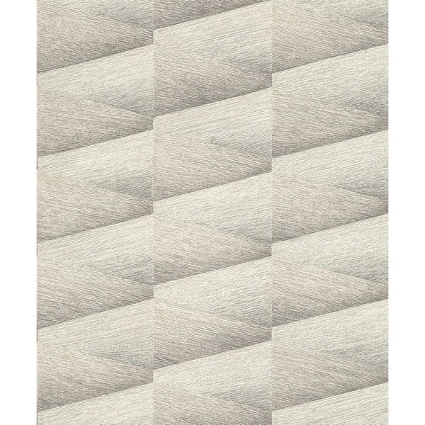 Advantage Shae Grey Sterling Geo Wallpaper Sample