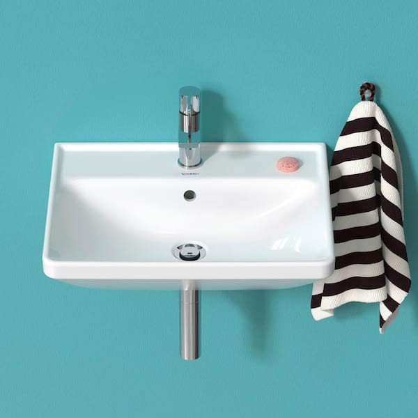 Duravit D-Neo 6.5 in. Wall-Mounted Rectangular Bathroom Sink in