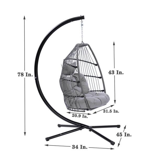 F09LG Swing Egg Chair with Leg Rest by Artisan Furniture - U-TRADE