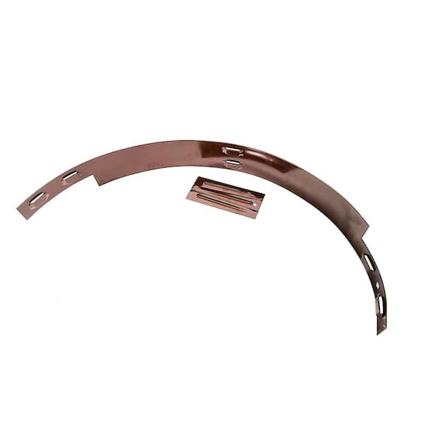 Vigoro 3-3/4 ft. Brown Steel Tree Ring Edging Section