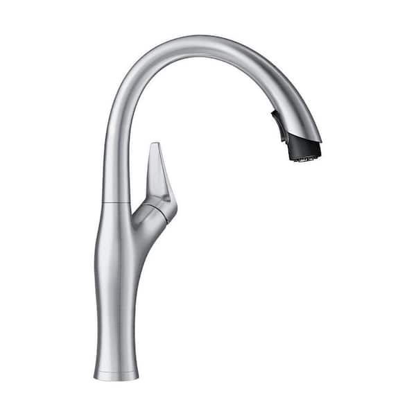 Blanco ARTONA Single-Handle Pull-Down Sprayer Kitchen Faucet in Stainless