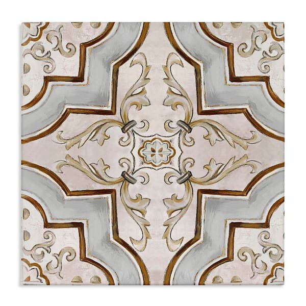 Stupell Industries Classic Symmetrical Tile by Eli Jones Unframed Abstract Graphic Art Print 17 in. x 17 in.