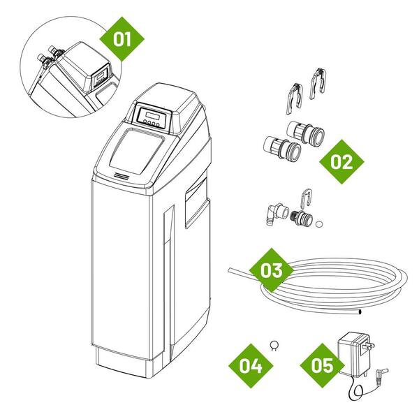 AQUASURE Harmony Series 48,000 Grain Water Softener with Fine Mesh