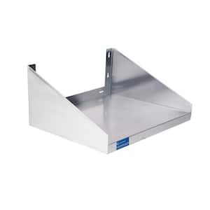 18 in. W x 24 in. D Stainless Steel Microwave Shelf, Kitchen, Restaurant, Decorative Wall Shelf