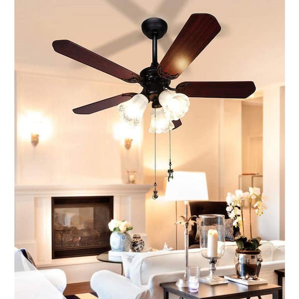 Vintage Cat Charm Pendant Ceiling Fan Pull Chains with Connector Bronze 2-Pack