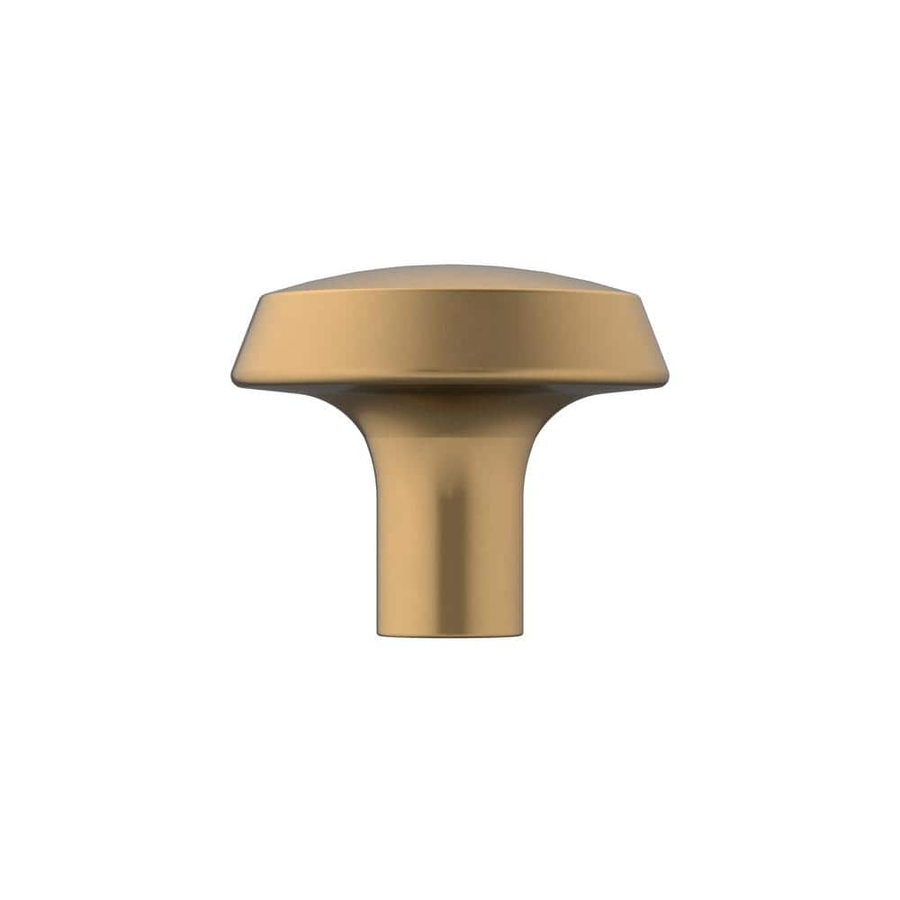 Champagne Bronze Round Modern Cabinet Knob with Mounting Hardware