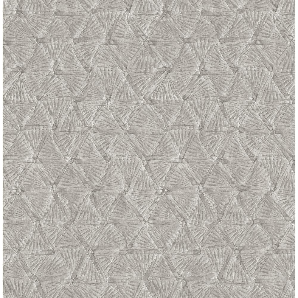 A-Street Prints Wright Pewter Textured Triangle Wallpaper 2970-26115 ...