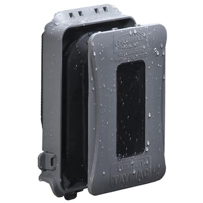 1-Gang Gray Weatherproof In-Use Cover