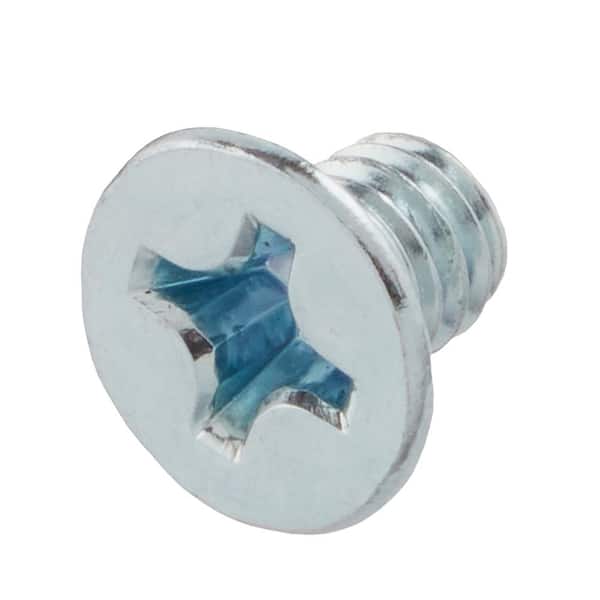M6-1.0x8mm Zinc Flat Head Phillips Drive Machine Screw 2-Pieces