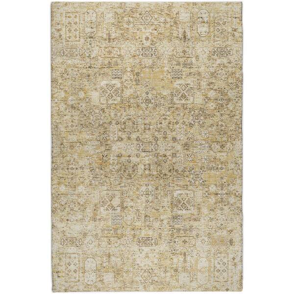 Dream Shag Premium Machine Washable Abstract ADS611 Wheat 10 ft. x 14 ft. Area Rug