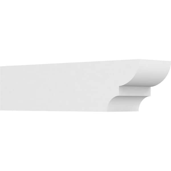 Ekena Millwork 6 in. x 6 in. x 24 in. Ridgewood PVC Rafter Tail Brace