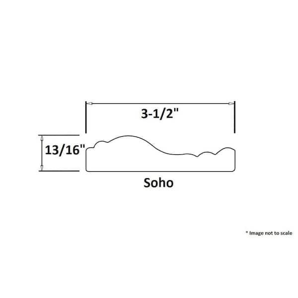 60 in. x 60 in. x 1.5 in. Cherry Walnut Contemporary Framing Installation  Kit