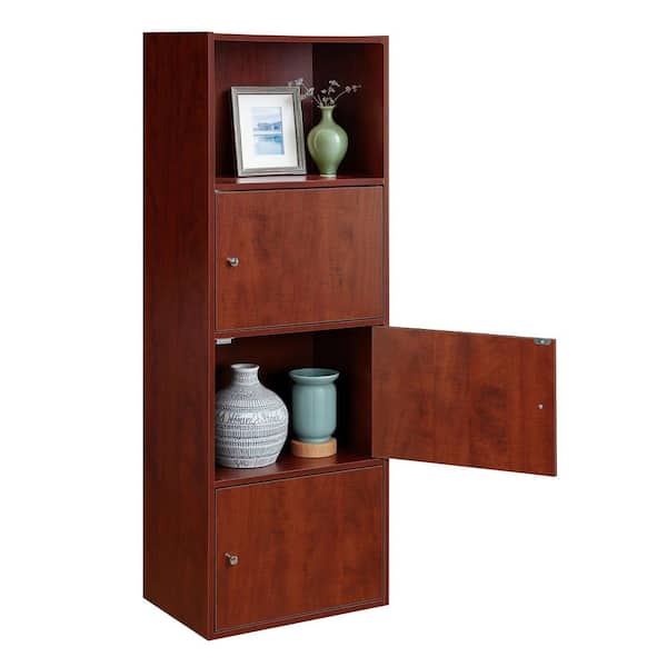 Convenience Concepts Xtra Storage Cherry 46.75 in. 3 Door Cabinet