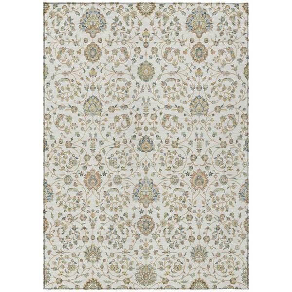 Chantille Machine Washable Indoor/Outdoor Abstract ACN2758 Ivory 10 ft. x 14 ft. Area Rug