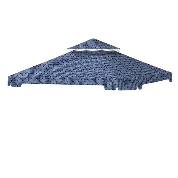 Garden Winds Standard 350 Midnight Trellis Replacement Canopy Top Cover Set for 10 ft. x 10 ft. Cottleville Gazebo