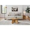 Home Decorators Collection Lisbon 34 in. Natural Round Cane Rattan & Mango Wood Coffee Table TTE-10638