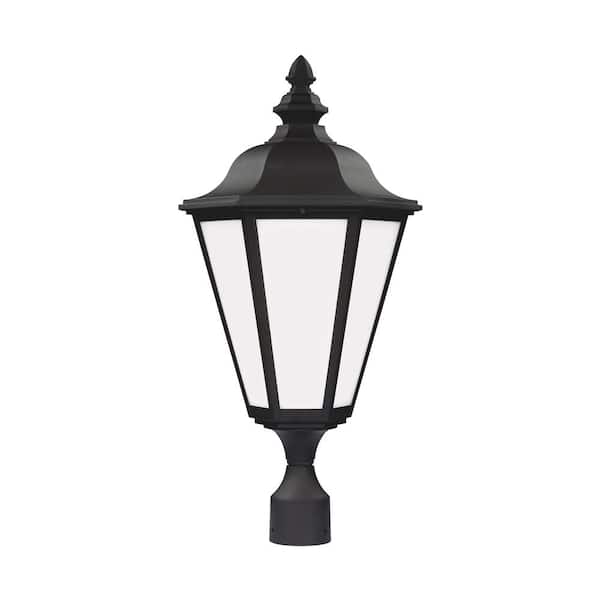 Generation Lighting Brentwood 1-Light Outdoor Black Lamp Post Light
