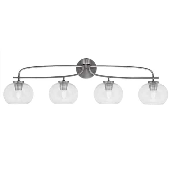 Unbranded Olympia 39 in. 4-Light Graphite Vanity Light