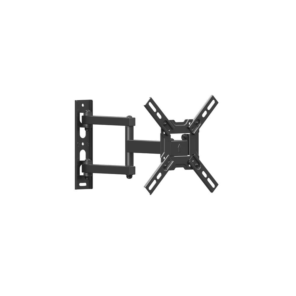 Commercial Electric 13 in. to 47 in. Full Motion Wall Mount for TVs, Black