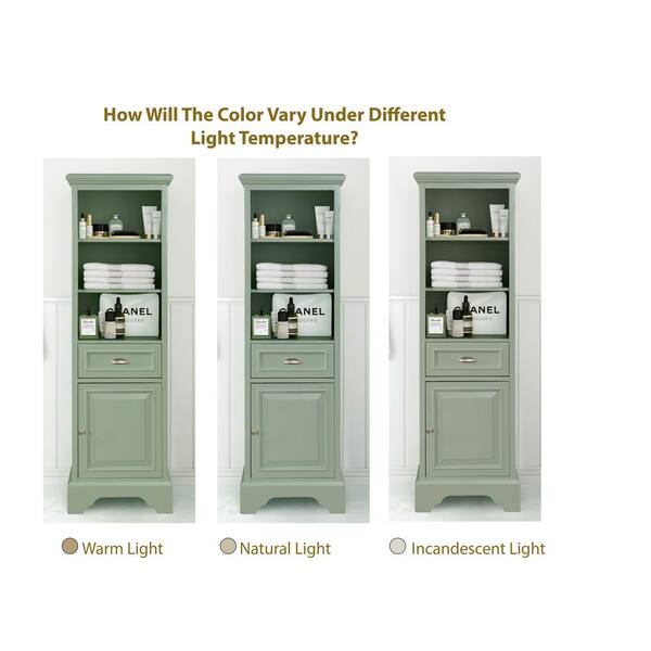 Sadie 20 in. W x 14 in. D x 64.5 in. H Bath Linen Cabinet in Dove Grey Sadie 20 in. W x 14 in. D x 64.5 in. H Bath Linen Cabinet in Dove Grey