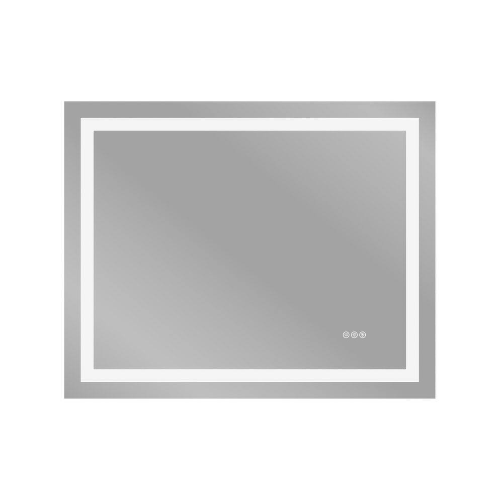 40 in. W x 32 in. H Rectangular Frameless Wall-Mounted Bathroom Vanity Mirror with Front and Back LED Light, Anti-Fog price history on PriceWatchPro
