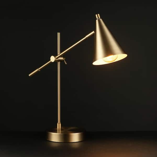 18 Gold Cone Neck Lamp