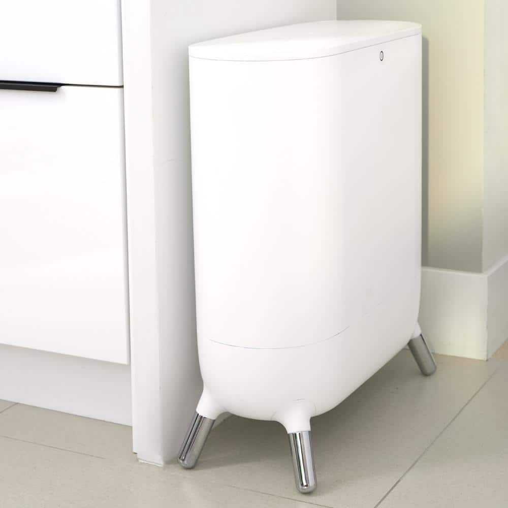 Large White and Blue SpaStudio Towel Warmer with Aromatherapy