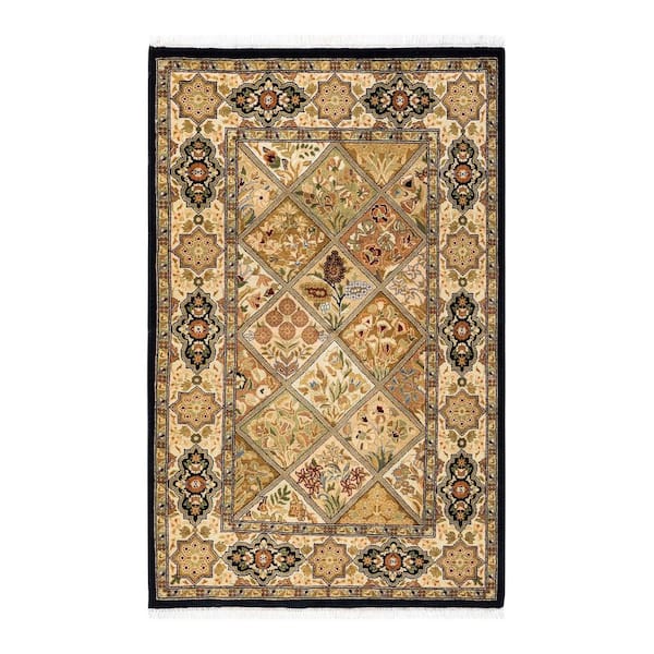 Solo Rugs Mogul One of a Kind Traditional Brown 2 ft. 8 in. x 4 ft. 2 in. Oriental Area Rug