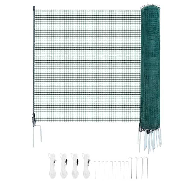 Temporary Fence with Posts, 49.2 ft. L x 36 in. H Green plastic Temporary Garden Fencing with Guy Ropes, 2025 update
