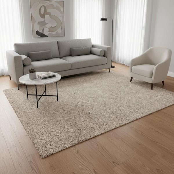 Beige  5 X 8 ft. Woven Geometric Rectangle Indoor Area Rug