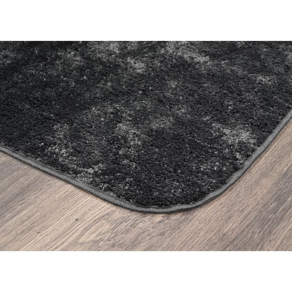 Gramercy Cinder Gray Solid Plush Rectangle 3-Piece (No Lid) Bath Rug Set