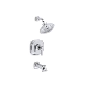 Numista Single-Handle 3-Spray Wall-Mount Tub and Shower Faucet in Polished Chrome (Valve Included)